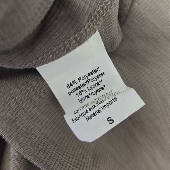 Beyond Yoga Heather Rib High Waisted Midi Legging Mocha Heather S - Picture 5 of 10